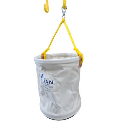 Estex 12in Round Canvas Tool Bucket with Swivel Snap and Plastic Bottom 2070-R67