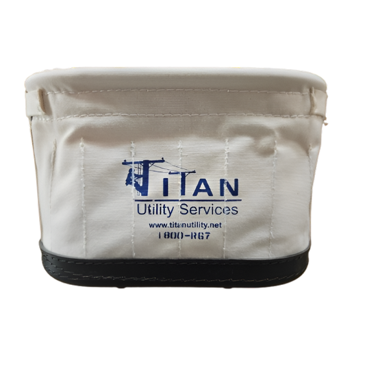 Estex Oval Aerial Tool Bucket 6 Pocket Canvas with Plastic Bottom 1800-R67