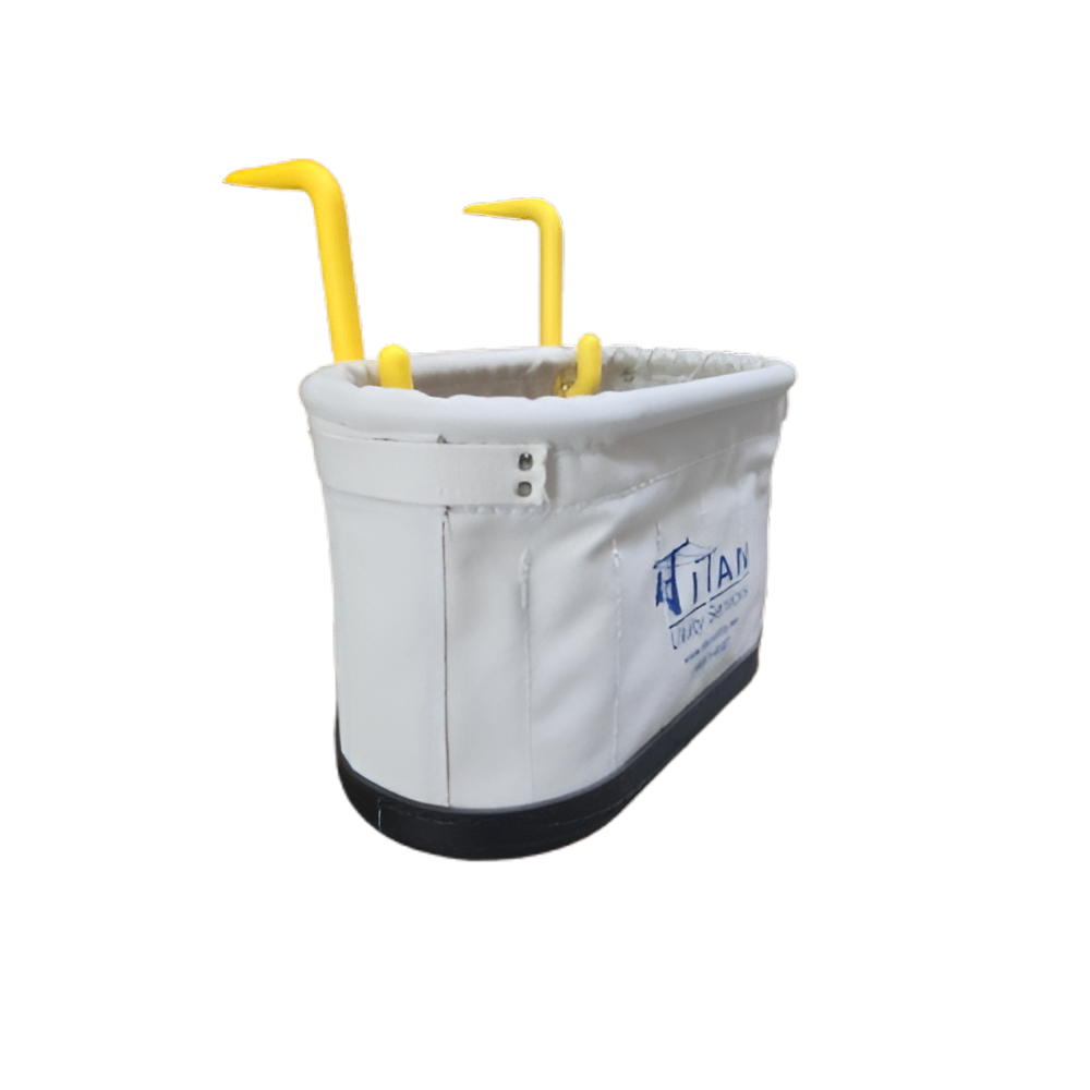 Estex Oval Aerial Tool Bucket 6 Pocket Canvas with Plastic Bottom 1800-R67