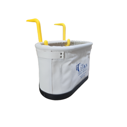 Estex Oval Aerial Tool Bucket 6 Pocket Canvas with Plastic Bottom 1800-R67