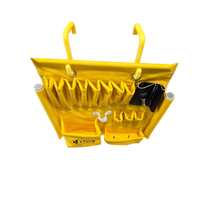 Estex Aerial Tool Apron Board Yellow Vinyl Bucket Organizer 1829-DP-R67