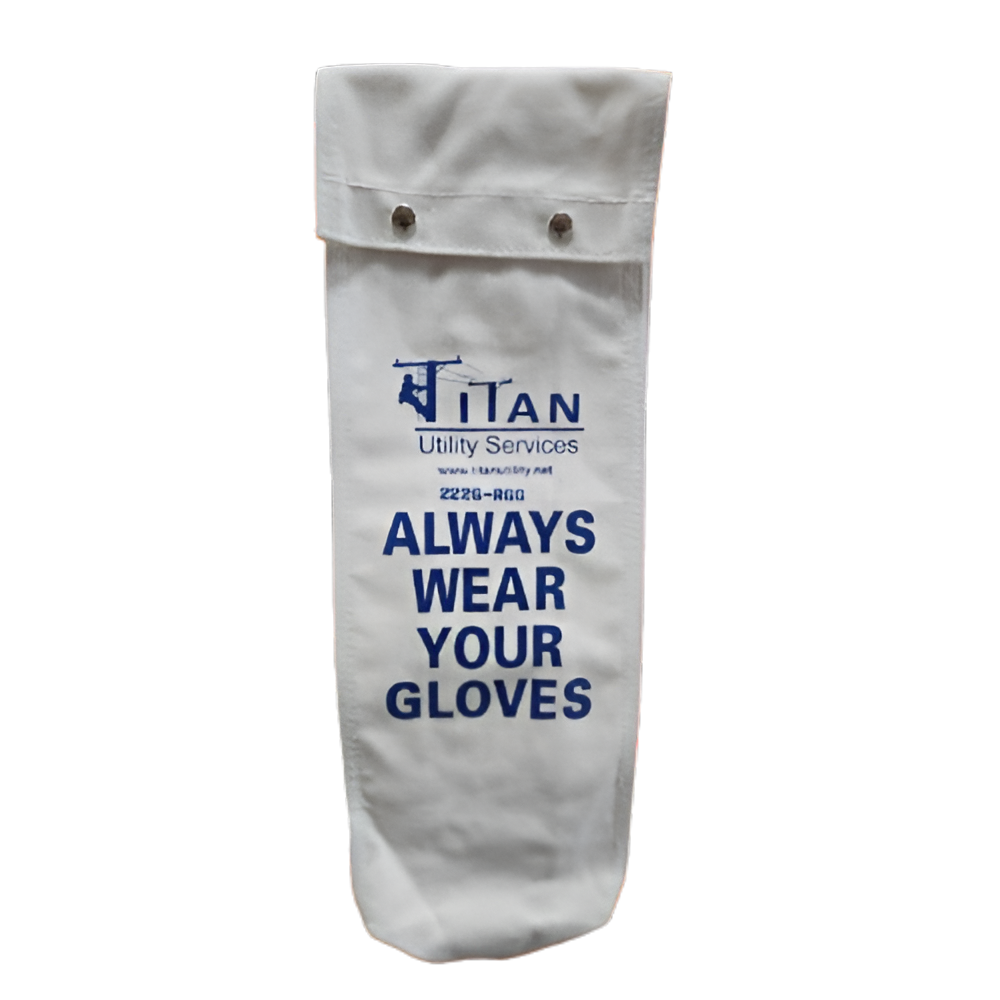 Estex Canvas Glove Bag w/ Snap Closure 20"x8"x4" 2226-R66