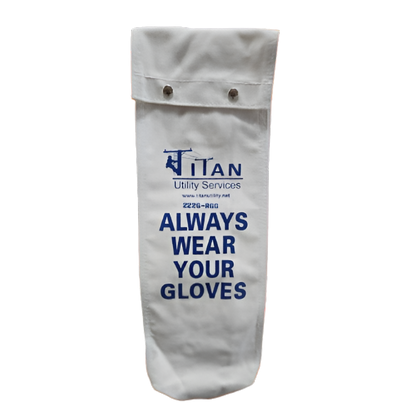 Estex Canvas Glove Bag w/ Snap Closure 20"x8"x4" 2226-R66