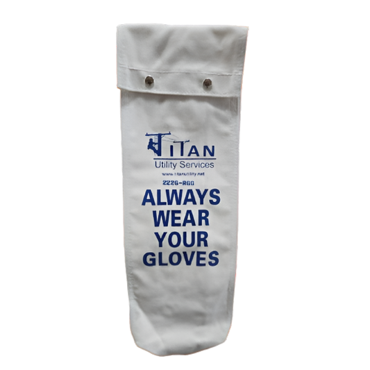 Estex Canvas Glove Bag w/ Snap Closure 20"x8"x4" 2226-R66